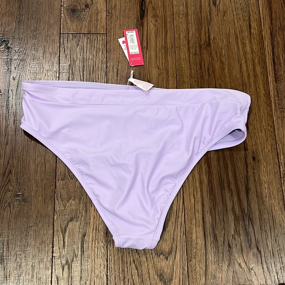 Juniors' Plus Size Hipster Bikini Bottom - Xhilaration™ Lavender - Picture 2 of 5